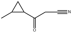 3-(2-methylcyclopropyl)-3-oxopropanenitrile Struktur