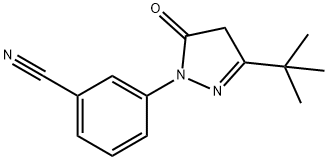 3-(3-tert-butyl-5-oxo-4,5-dihydro-1H-pyrazol-1-yl)benzonitrile Structure