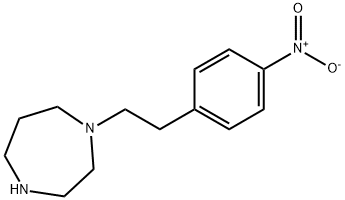 1-[2-(4-nitrophenyl)ethyl]-1,4-diazepane Struktur