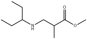 methyl 2-methyl-3-[(pentan-3-yl)amino]propanoate Struktur