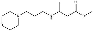 methyl 3-{[3-(morpholin-4-yl)propyl]amino}butanoate, 1155159-60-6, 结构式