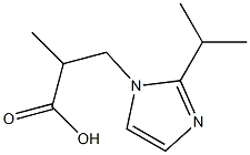 3-(2-isopropyl-1H-imidazol-1-yl)-2-methylpropanoic acid Structure