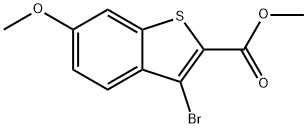 3-Bromo-6-methoxy-benzo[b]thiophene-2-carboxylic acid methyl ester Structure