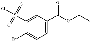 4-溴-3-(氯磺酰基)苯甲酸乙酯, 1155911-23-1, 结构式