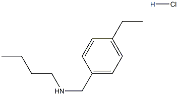 butyl[(4-ethylphenyl)methyl]amine hydrochloride Struktur