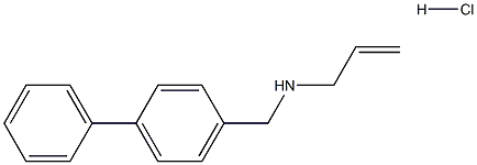 ({[1,1-biphenyl]-4-yl}methyl)(prop-2-en-1-yl)amine hydrochloride Struktur
