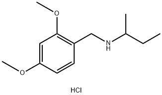 (butan-2-yl)[(2,4-dimethoxyphenyl)methyl]amine hydrochloride Struktur
