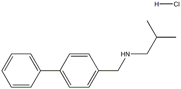 ({[1,1-biphenyl]-4-yl}methyl)(2-methylpropyl)amine hydrochloride Struktur