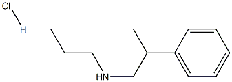 (2-phenylpropyl)(propyl)amine hydrochloride Struktur