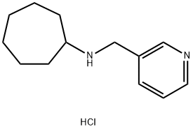 N-(3-pyridinylmethyl)cycloheptanamine hydrochloride Structure