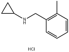 N-(2-methylbenzyl)cyclopropanamine hydrochloride,1158627-84-9,结构式