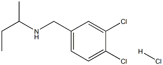 (butan-2-yl)[(3,4-dichlorophenyl)methyl]amine hydrochloride Struktur