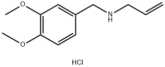 [(3,4-dimethoxyphenyl)methyl](prop-2-en-1-yl)amine hydrochloride Struktur
