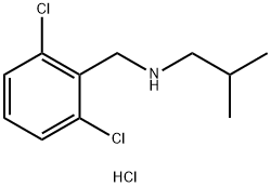 [(2,6-dichlorophenyl)methyl](2-methylpropyl)amine hydrochloride Struktur