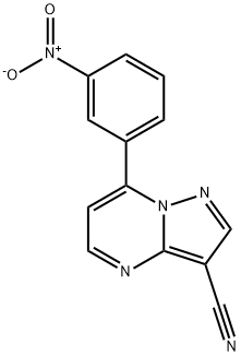 7-(3-硝基苯基)吡唑并[1,5-A]嘧啶-3-甲腈, 115930-99-9, 结构式