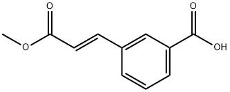 3-[(1E)-3-methoxy-3-oxoprop-1-en-1-yl]benzoic acid 结构式