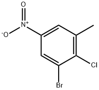 1-溴-2-氯-3-甲基-5-硝基苯,116277-60-2,结构式