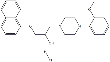 1-[4-(2-methoxyphenyl)piperazin-1-yl]-3-naphthalen-1-yloxypropan-2-ol:hydrochloride, 1164469-60-6, 结构式