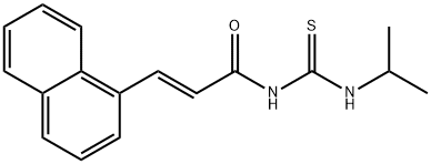 (E)-3-naphthalen-1-yl-N-(propan-2-ylcarbamothioyl)prop-2-enamide Structure
