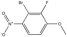 2-Bromo-3-fluoro-4-methoxy-1-nitrobenzene Structure