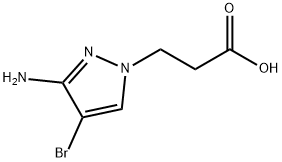 3-(3-amino-4-bromo-1H-pyrazol-1-yl)propanoic acid Structure