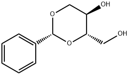 1-O,3-O-[(R)-ベンジリデン]-L-エリトリトール 化学構造式