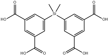 1,3-Benzenedicarboxylic acid,5,5'-(dimethylsilylene)bis- Structure