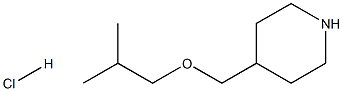 4-[(2-methylpropoxy)methyl]piperidine hydrochloride Structure