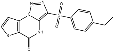 3-(4-Ethyl-benzenesulfonyl)-thieno[2,3-e][1,2,3]triazolo[1,5-a]pyrimidin-5-ol,1174392-29-0,结构式