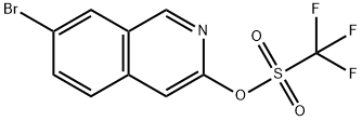7-bromoisoquinolin-3-yl trifluoromethanesulfonate,1175271-85-8,结构式