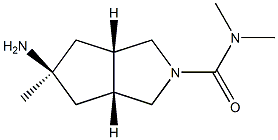 (3AR,5S,6AS)-5-AMINO-N,N,5-TRIMETHYLHEXAHYDROCYCLOPENTA[C]PYRROLE-2(1H)-CARBOXAMIDE, 1175536-07-8, 结构式