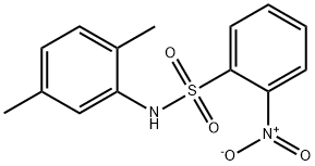 N-(2,5-dimethylphenyl)-2-nitro-benzenesulfonamide Structure