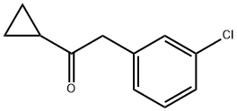 2-(3-CHLOROPHENYL)-1-CYCLOPROPYLETHAN-1-ONE Struktur