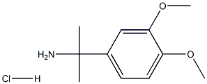 [1-(3,4-dimethoxyphenyl)-1-methylethyl]amine hydrochloride, 1177778-83-4, 结构式