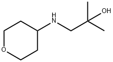 2-Methyl-1-(tetrahydro-pyran-4-ylamino)-propan-2-ol Struktur