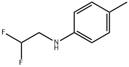 N-(2,2-二氟乙基)-4-甲基苯胺, 1178471-37-8, 结构式