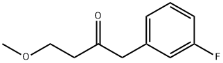 1-(3-氟苯基)-4-甲氧基丁烷-2-酮 结构式