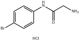 2-氨基-N-(4-溴苯基)醋胺石盐酸, 1181458-36-5, 结构式