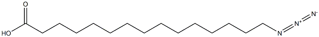 15-叠氮十五酸,15-AZIDO-PENTADECANOIC ACID 结构式