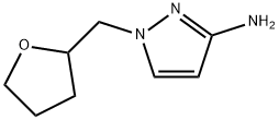 1-[(オキソラン-2-イル)メチル]-1H-ピラゾール-3-アミン 化学構造式