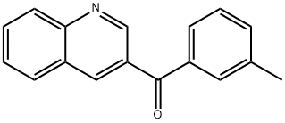 3-(3-Methylbenzoyl)quinoline Struktur
