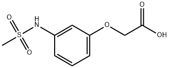 {3-[(methylsulfonyl)amino]phenoxy}acetic acid Struktur