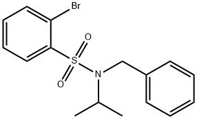 N-苄基-2-溴-N-异丙基苯磺酰胺 结构式