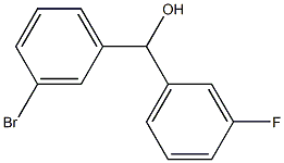 (3-溴苯基)(3-氟苯基)甲醇 结构式