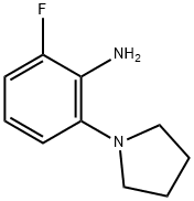 2-Fluoro-6-(pyrrolidin-1-yl)aniline Struktur
