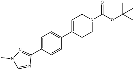 tert-butyl4-(4-(1-methyl-1H-1,2,4-triazol-3-yl)phenyl)-3,6-dihydropyridine-1(2H)-carboxylate