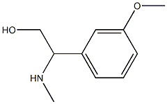 2-(3-METHOXY-PHENYL)-2-METHYLAMINO-ETHANOL Struktur