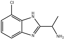 1-(4-氯-1H-苯并[D]咪唑-2-基)乙-1-胺, 1184513-20-9, 结构式