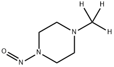 1-nitroso-4-(trideuteriomethyl)piperazine Structure