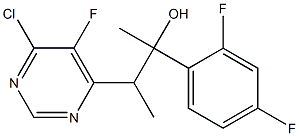 3-(6-chloro-5-fluoropyrimidin-4-yl)-2-(2,4-difluorophenyl)butan-2-ol Structure